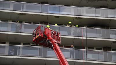 Foto van brand in flatwoning