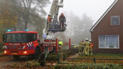 Schoorsteenbrand in Nieuwe Diep