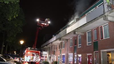 foto van woningbrand in Vlaardingen
