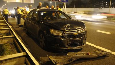File door kettingbotsing op A20