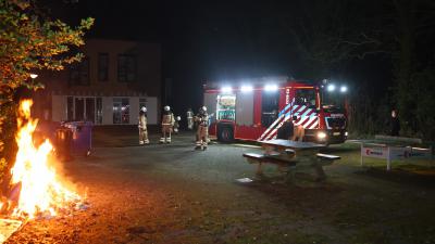 Container volledig in brand