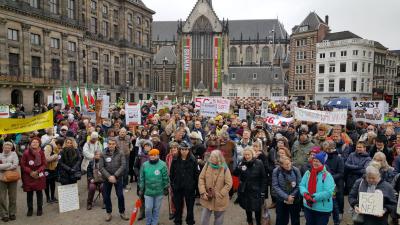 Demonstratie op de Dam