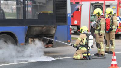 Brand in RET bus Hoekse Lijn