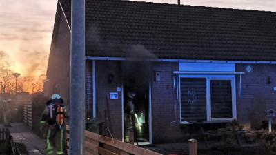 Woningbrand in Klazienaveen