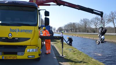 Motor uit water gehaald