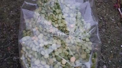 Zak met drugs blijkt zak met spliterwten