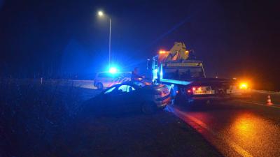 Bestuurder neemt de benen na ongeval