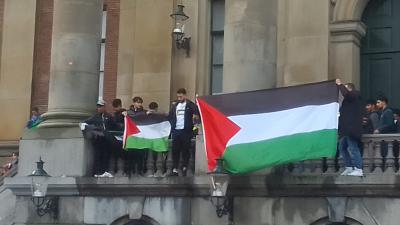 Demonstratie op de Grote Markt