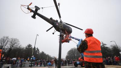 Helikopter markeert bakermat luchtmacht Soesterberg