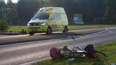 Fietser gewond na aanrijding met auto