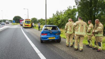 Auto's botsen op A20