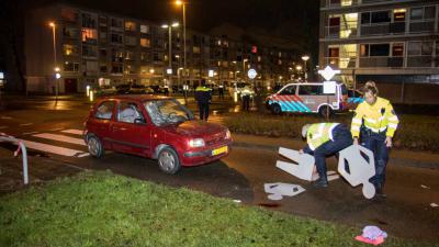 Voetgangers geschept op zebrapad