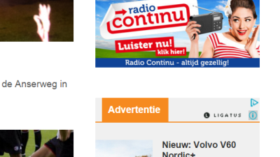 Mobiele en online advertenties in trek