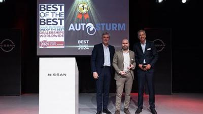 Nissan-dealer Auto Sturm wint Nissan Global Award 2024