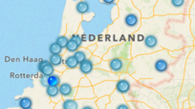 Foto van luchtkwaliteit app