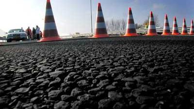 Foto van afgezette snelweg politie ongeval | Archief EHF