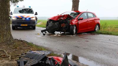 Automobilist bekneld na ernstige aanrijding bij Zwiggelte
