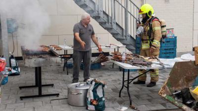 Brand blijkt barbecue