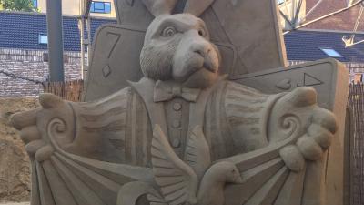 nederlands, kampioen, zandsculpturen