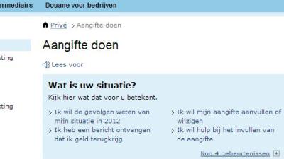 Aangiftecampagne inkomstenbelasting van start