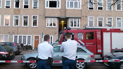 Foto van brand in voormalige woning Anne Frank | Miranda van der Sloot