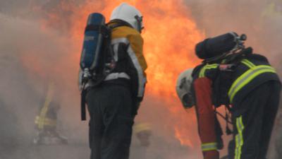 Auto in Heerlen ontploft