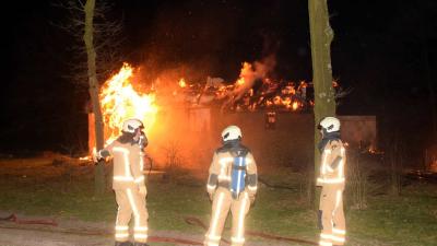 Anne de Vries-huisje op Dwingelderveld afgebrand