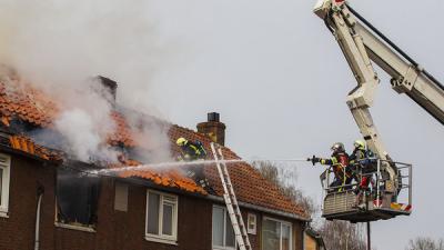 Uitslaande brand treft tussenwoning aan de Selissenwal in Boxtel