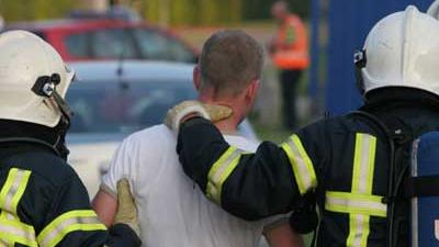 Foto van geweld tegen brandweer | Archief EHF