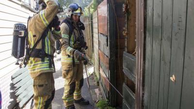 Buurman blust schuurbrand met tuinslang