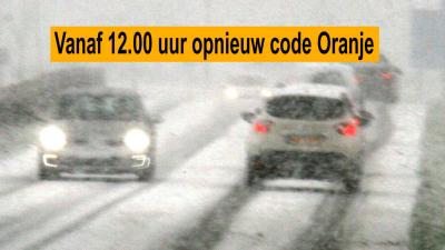 Vanaf 12.00 uur grote overlast door sneeuw verwacht