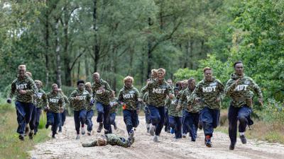 Leerlingen tijdens maatschappelijke stage