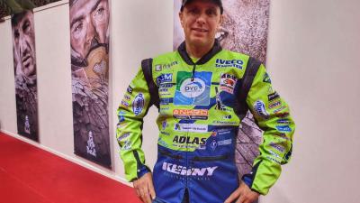 Edwin Straver als titelverdediger aan de start van Dakar 2020