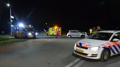 Aanrijding op rotonde