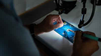 Solderen op printplaat