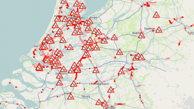 Avondspits nu al druk door regen en harde wind