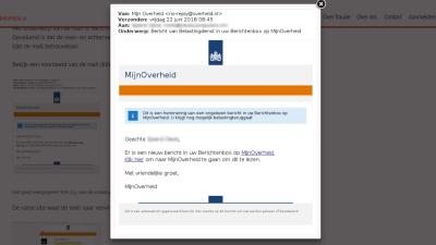 Fraude Helpdesk waarschuwt voor phishingmail MijnOverheid
