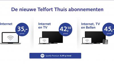 Telfort vernieuwt abonnementen voor thuis