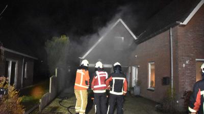 Brand in garage Fluitenberg
