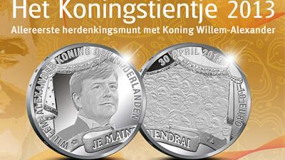 Foto van munt met koning Willem | Kon. Ned. Munt | www.knm.nl