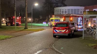 Brandweer en politie bij kliniek