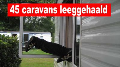 Camping getroffen door 45 caravaninbraken