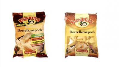 Toko Lien Borrel Kroepoek uit de schappen om gluten