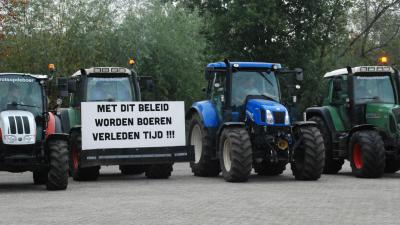 Boeren verzamelen zich in Boxtel