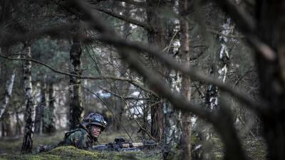 Militair in het veld