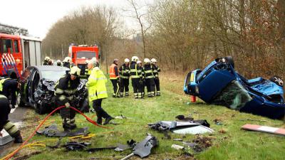 Drie gewonden na ernstig ongeval Ruinen