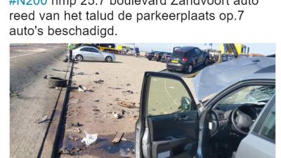 Maserati-rijder richt grote ravage aan in Zandvoort