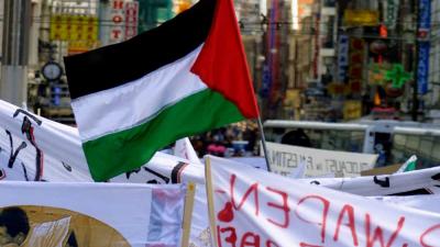 Demonstratie voor mensenrechten GAZA in Rotterdam