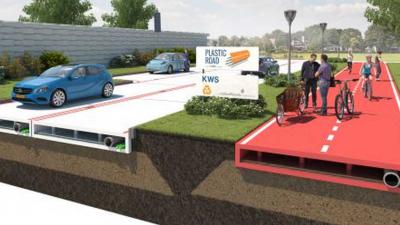Zwolle heeft primeur met eerste PlasticRoad-fietspad ter wereld