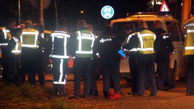 Foto van politie en brandweer in donker | Archief EHF